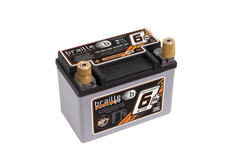 Braille Auto Battery Racing Battery 6.6lbs 527 PCA 5.8x3.4x4.1