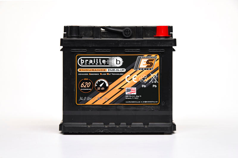 Braille Auto Battery 140R-H4-LN1 Endurance AGM Battery 620 CCA