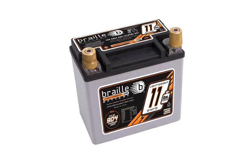Braille Auto Battery Racing Battery 11.5lbs 904 PCA 5.8x3.3x5.8