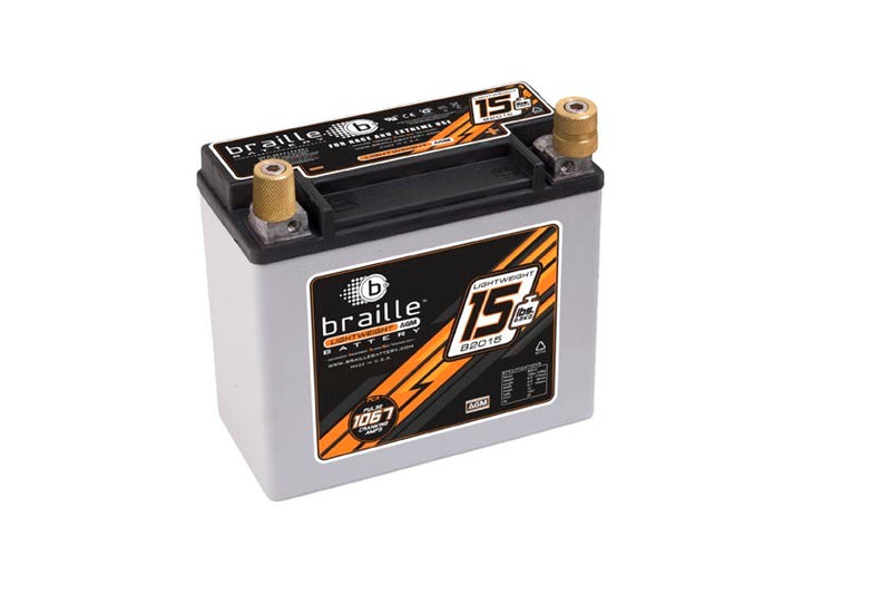 Braille Auto Battery Racing Battery 15lbs 1067 PCA 6.8x3.3x6.1