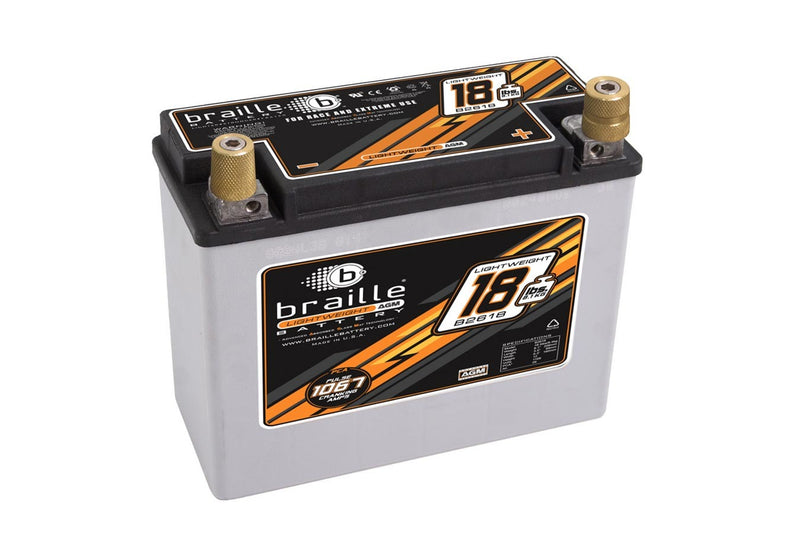Braille Auto Battery Racing Battery 18lbs 1168 PCA 8.1x3.5x6.3