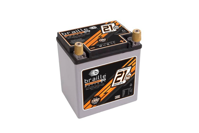 Braille Auto Battery Racing Battery 21lbs 1380 PCA 6.6x5.1x6.8