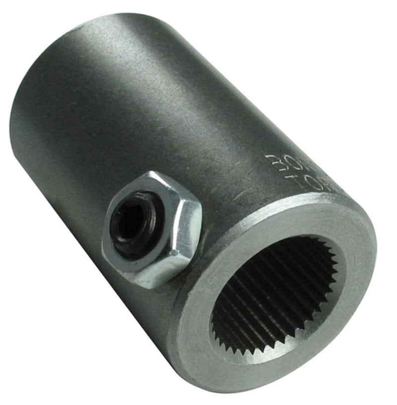 Borgeson Steering Coupler Steel 5/8-36 X 3/4 Smooth Bore
