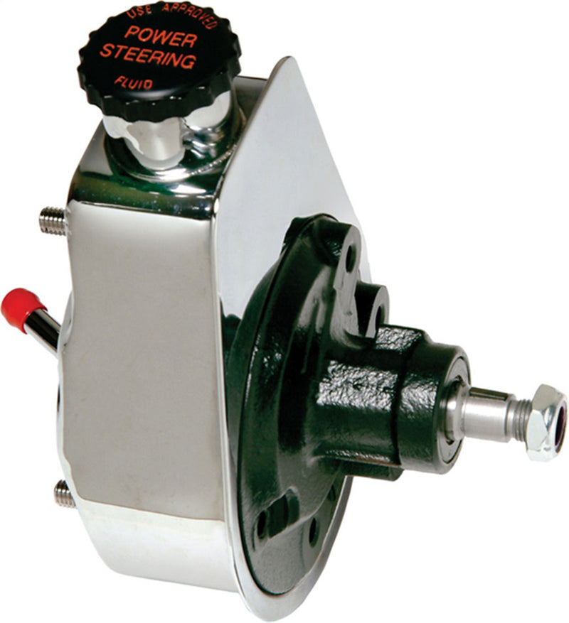 Borgeson Rebuilt Saginaw Power Steering Pump Chrome