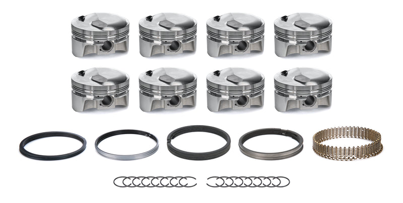 Bullet Pistons BBC Dome Piston Set w/Rings 4.310 Bore