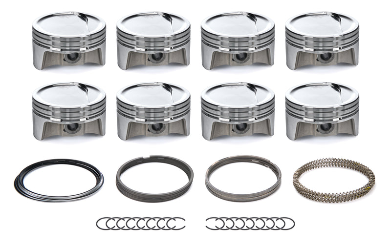 Bullet Pistons GM LS Dished Piston Set w/Rings 4.030 Bore