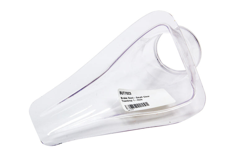 Butlerbuilt Brake Duct-Small Clear Teardrop 1-Hole
