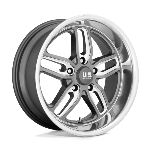 US Mags U129 20x8.5 5X5.0 Matte Gunmetal Milled wheel - view 2
