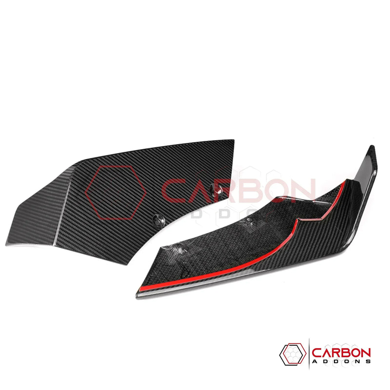 C8 Corvette Z06 / E-Ray Dry Carbon Fiber Rear Diffuser Side Splitter Blades