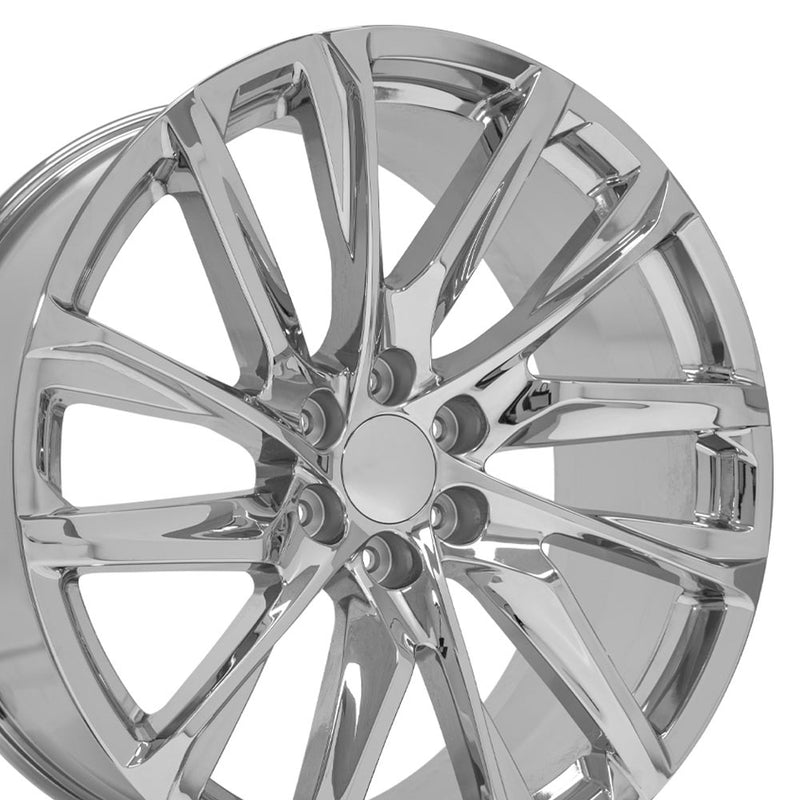 24" Replica Wheel fits Cadillac Escalade - CA90 Chrome 24x10