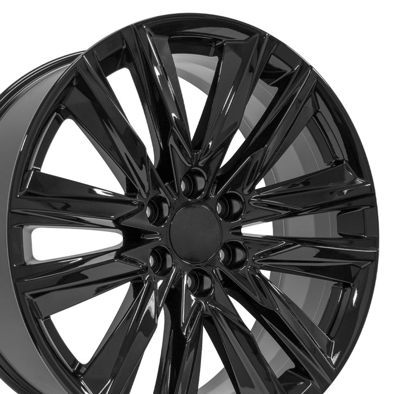 22" Replica Wheel fits Cadillac Escalade - CA91 Black 22x9