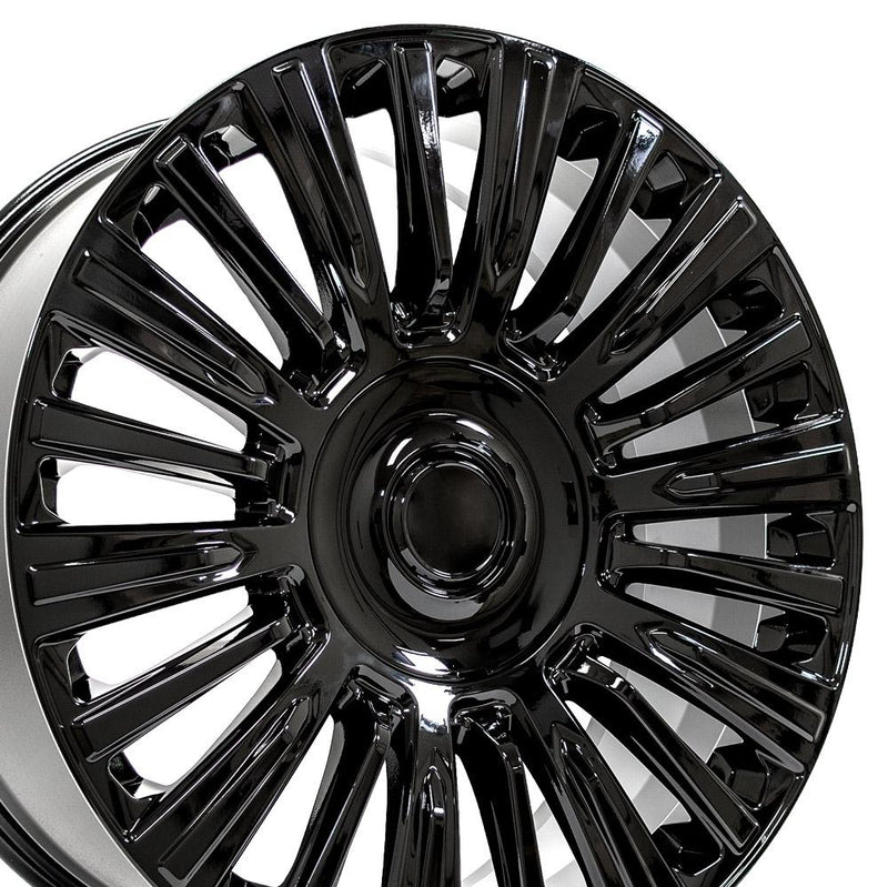 22" Replica Wheel fits Cadillac Escalade - CA92 Black 22x9