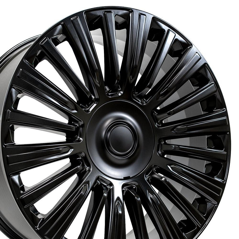 24" Replica Wheel fits Cadillac Escalade - CA92 Satin Black 24x10