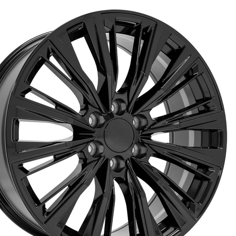 22" Replica Wheel fits Cadillac Escalade - CA93 Black 22x9