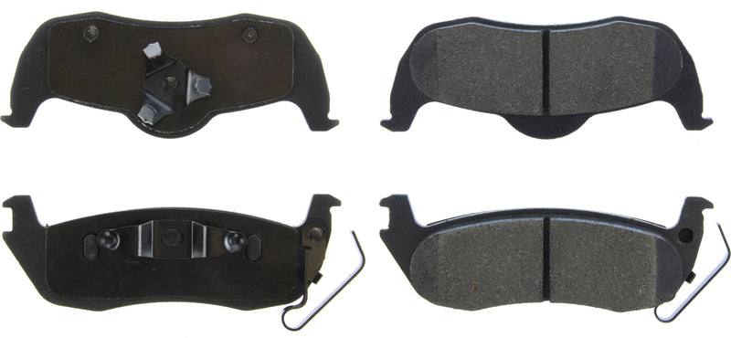 Centric Brake Parts Posi-Quiet Semi-Metallic Brake Pads with Hardwar