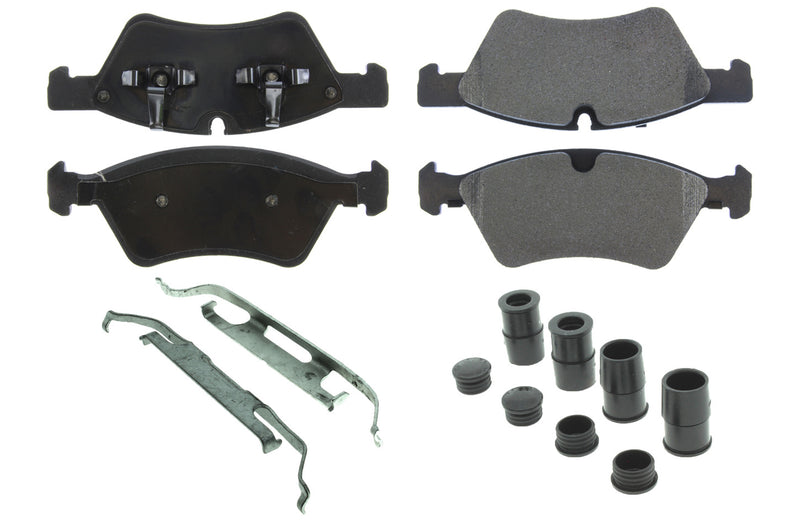Centric Brake Parts Posi-Quiet Semi-Metallic Brake Pads with Hardwar