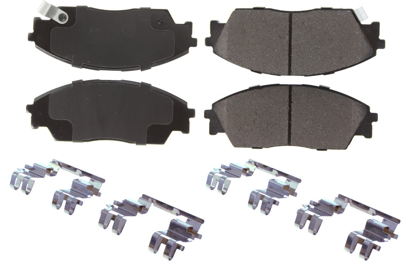 Centric Brake Parts Posi-Quiet Ceramic Brake Pads with Shims and Har