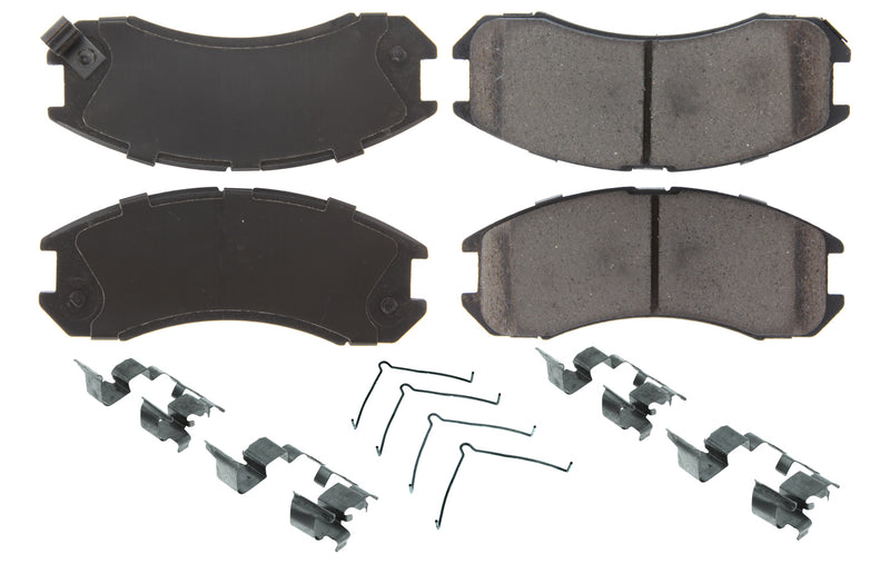 Centric Brake Parts Posi-Quiet Ceramic Brake Pads with Shims and Har