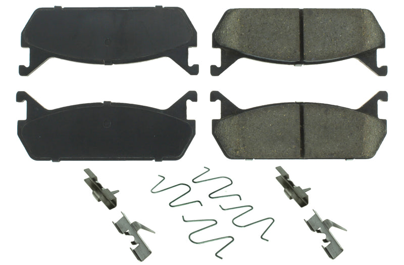 Centric Brake Parts Posi-Quiet Ceramic Brake Pads with Shims and Har