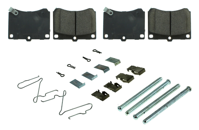 Centric Brake Parts Posi-Quiet Ceramic Brake Pads with Shims and Har