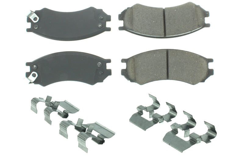Centric Brake Parts Posi-Quiet Ceramic Brake Pads with Shims and Har