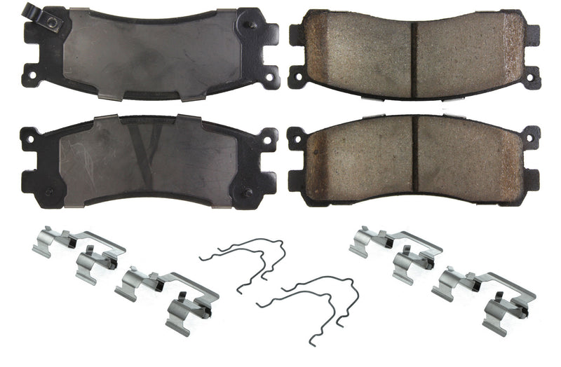 Centric Brake Parts Posi-Quiet Ceramic Brake Pads with Shims and Har