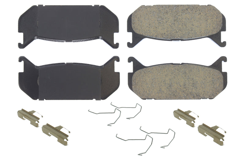 Centric Brake Parts Posi-Quiet Ceramic Brake Pads with Shims and Har