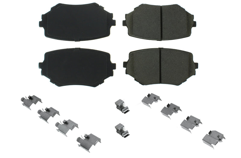 Centric Brake Parts Posi-Quiet Ceramic Brake Pads with Shims and Har