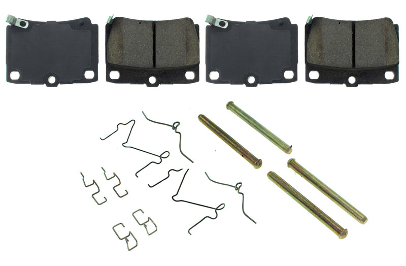Centric Brake Parts Posi-Quiet Ceramic Brake Pads with Shims and Har