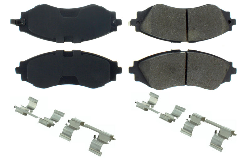Centric Brake Parts Posi-Quiet Ceramic Brake Pads with Shims and Har