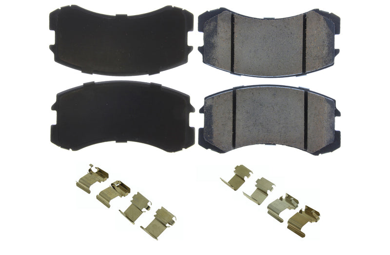 Centric Brake Parts Posi-Quiet Ceramic Brake Pads with Shims and Har