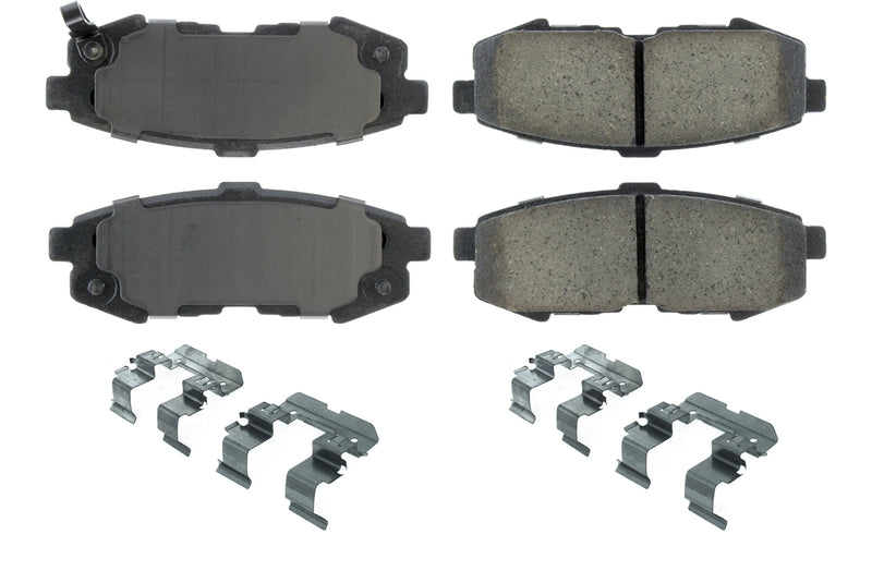 Centric Brake Parts Posi-Quiet Ceramic Brake Pads with Shims and Har