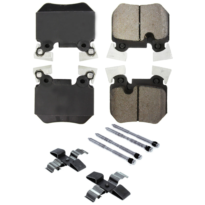 Centric Brake Parts Posi-Quiet Ceramic Brake Pads with Shims and Har