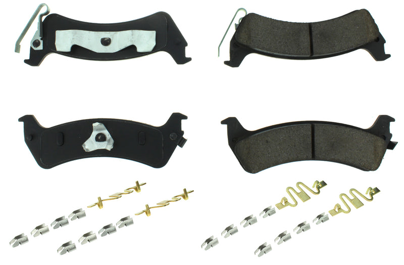 Centric Brake Parts Posi-Quiet Extended Wear Brake Pads with Shims a