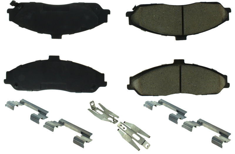 Centric Brake Parts Posi-Quiet Extended Wear Brake Pads with Shims a
