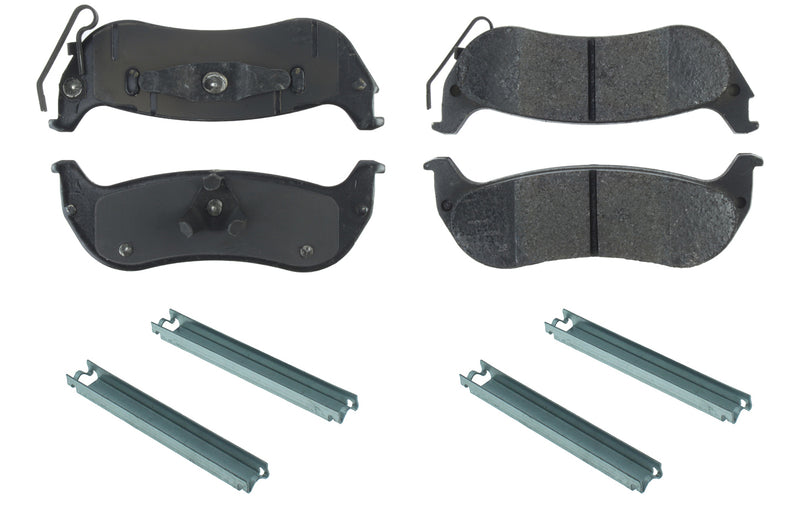 Centric Brake Parts Posi-Quiet Extended Wear Brake Pads with Shims a