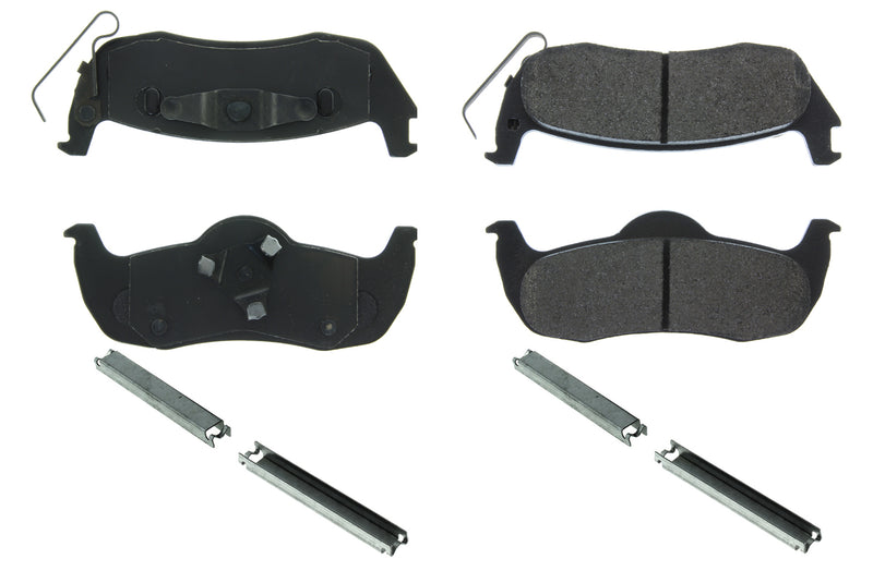 Centric Brake Parts Posi-Quiet Extended Wear Brake Pads with Shims a