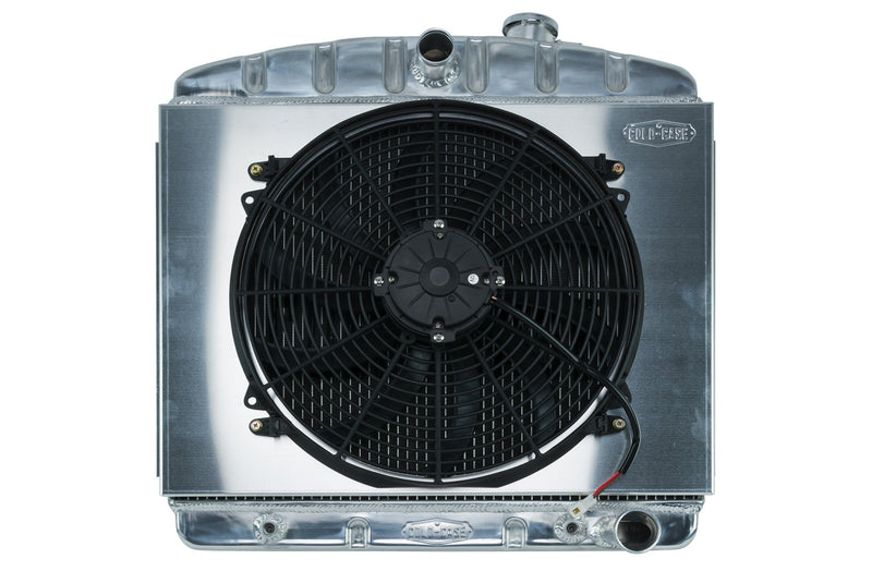 Cold Case Radiators 55-57 Tri-5 Chevy Radiat or & 16in Fan Kit