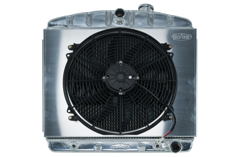 Cold Case Radiators 55-56 Tri-5 Chevy Radiat or & 16in Fan Kit 6 Cyl