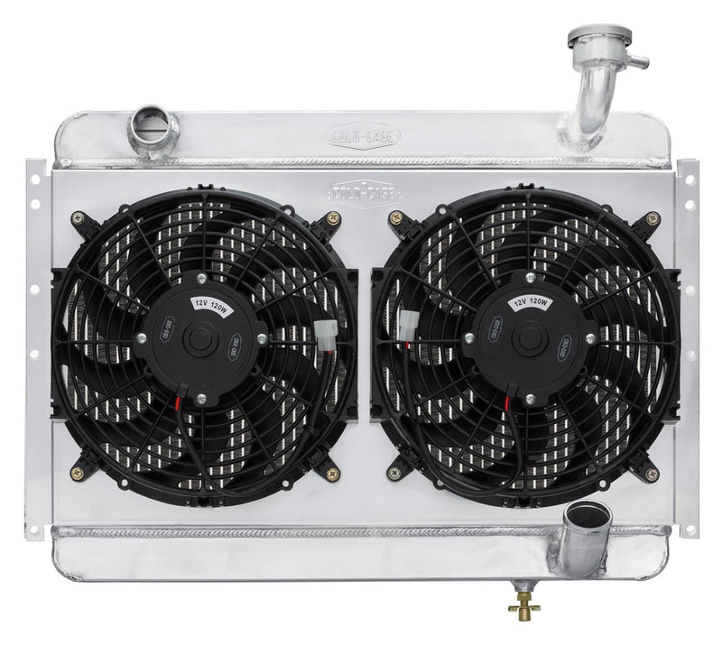 Cold Case Radiators 56-60 Corvette Radiator w/ Dual 12in Fan Kit