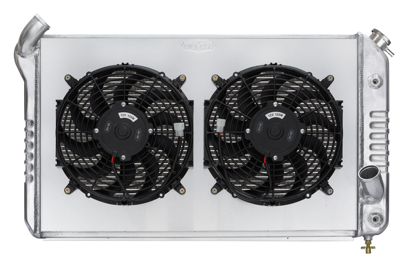 Cold Case Radiators 69-72 Corvette Radiator w/ Dual 12in Fan Kit