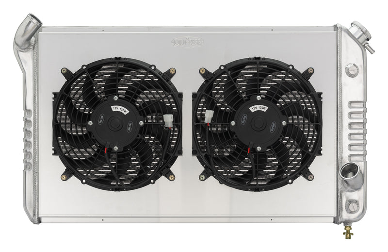 Cold Case Radiators 73-76 Corvette Radiator w/ Dual 12in Fan Kit