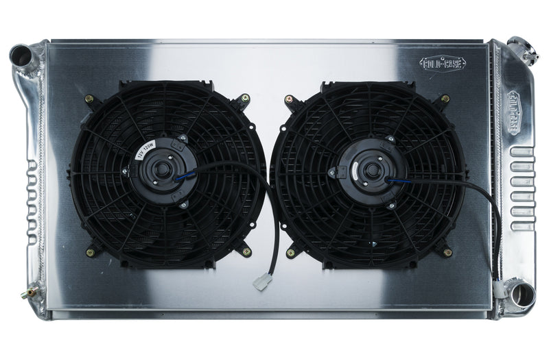 Cold Case Radiators 68-72 A-Body Radiator MT Dual 12in Fan