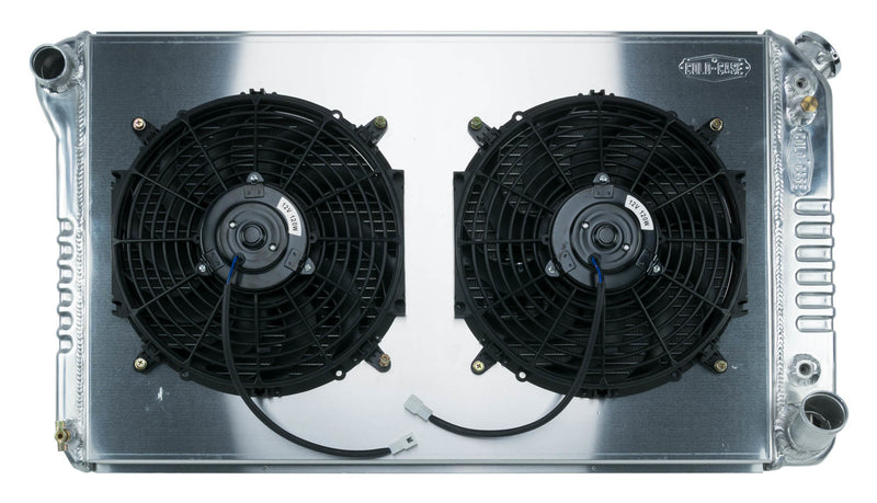 Cold Case Radiators 67-76 GM P/U Radiator w/Dual 14in Fan kit