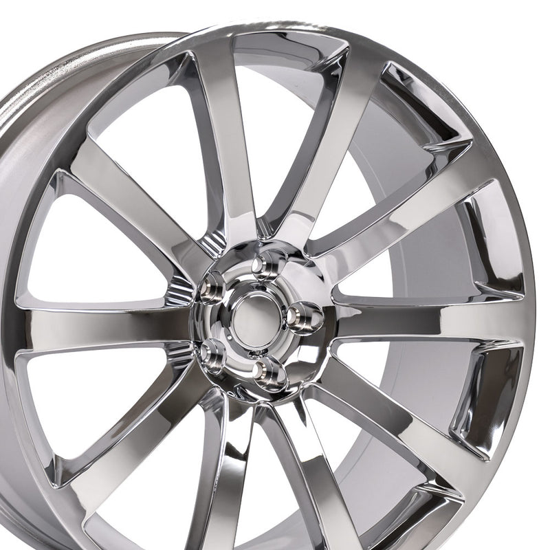 22" Replica Wheel CL02 Fits Chrysler 300 Rim 22x9 Chrome Wheel