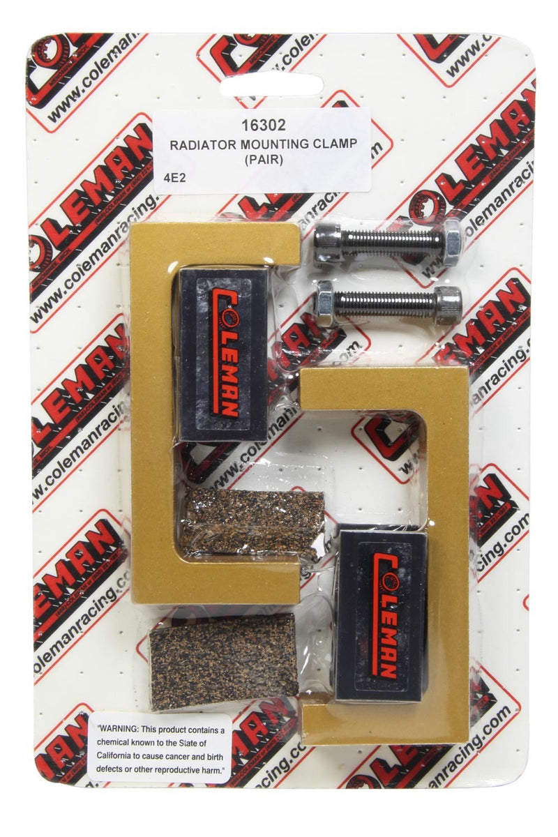 Coleman Racing Products Radiator Mounting Clamp (Pair)