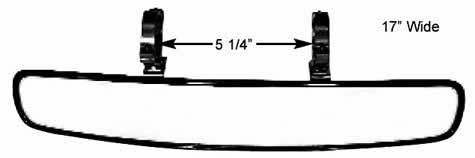 Coleman Racing Products Wide Angle Mirror W/1.75in Mount