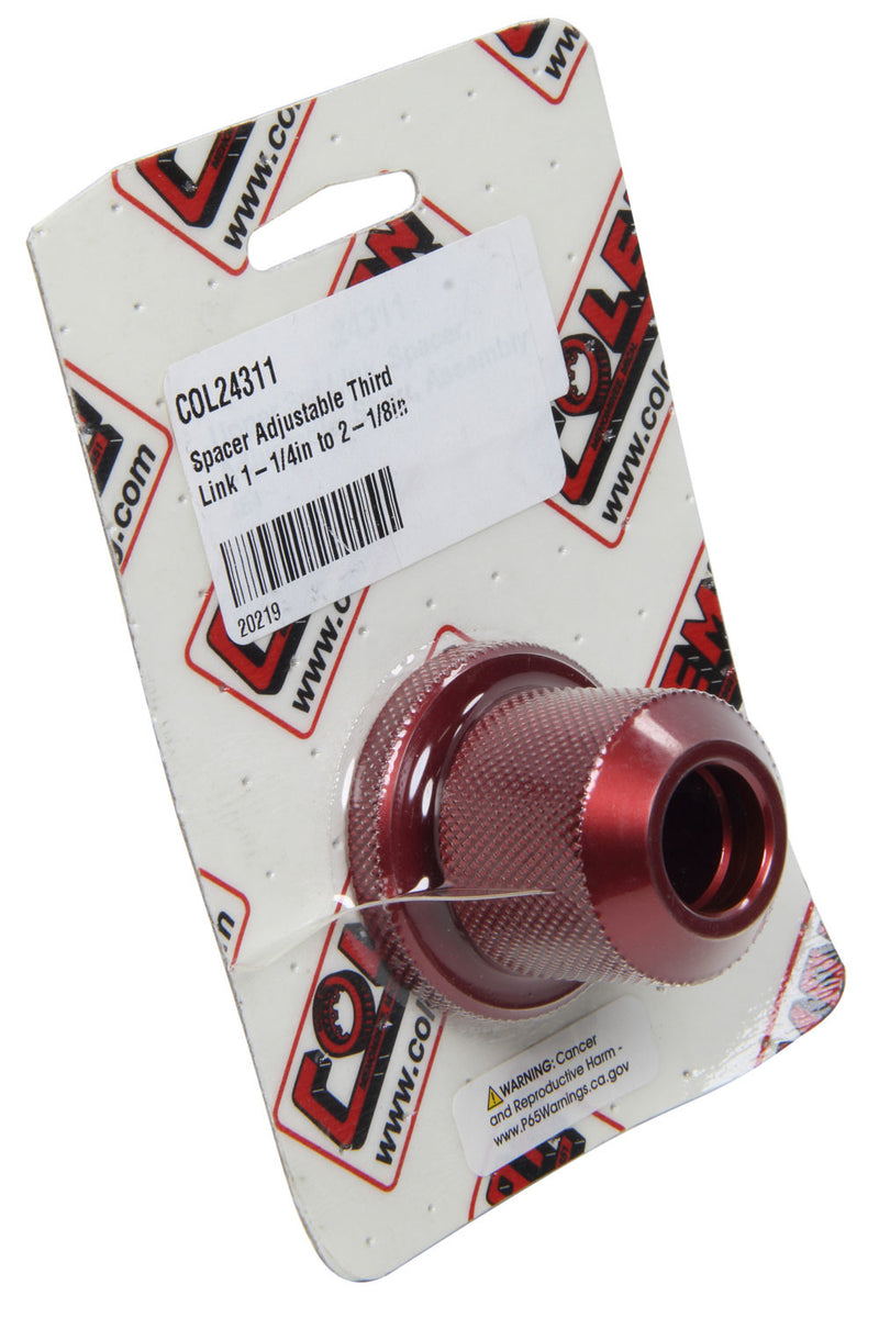 Coleman Racing Products Spacer Adjustable Third Link 1-1/4in to 2-1/8in