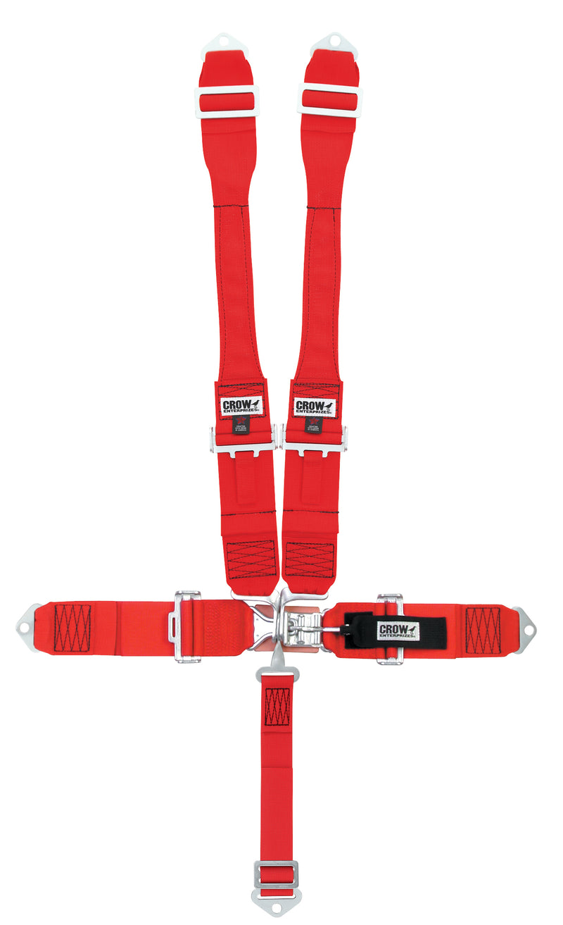 Crow Safety Gear 5-Way L&L  52in Lap Belt Pull-down Indiv DB Har