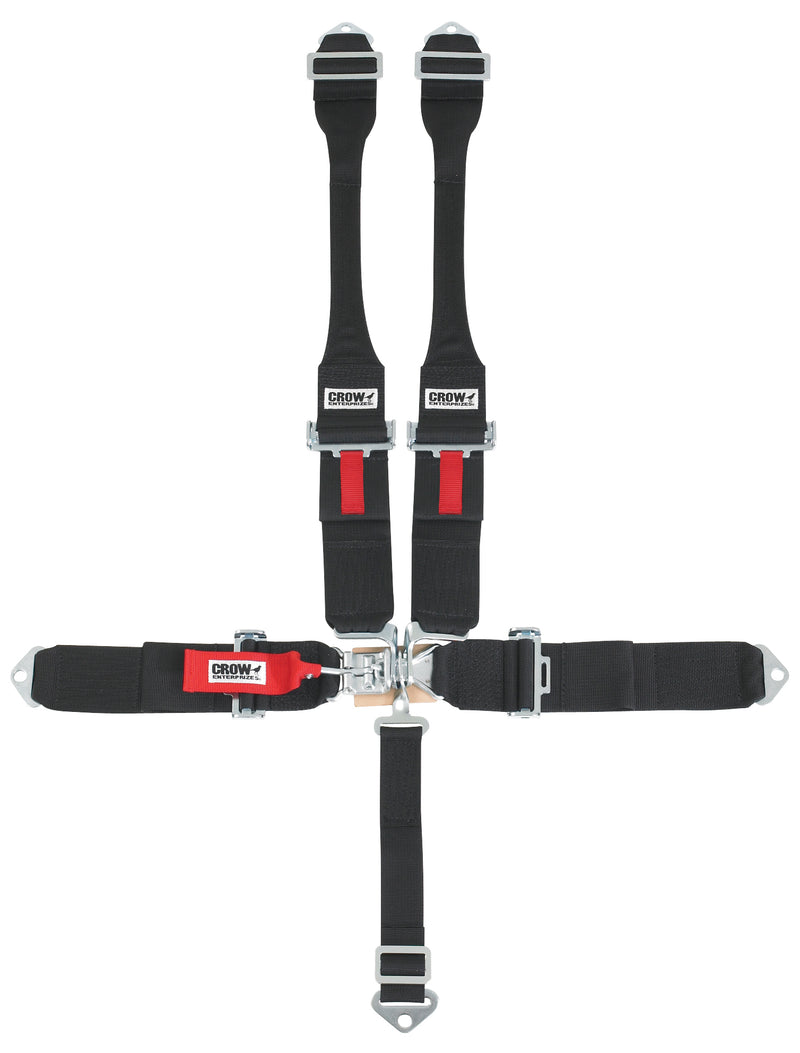 Crow Safety Gear 5-Way L&L 52in Lap Belt- Indiv DB Harness B/I Wit